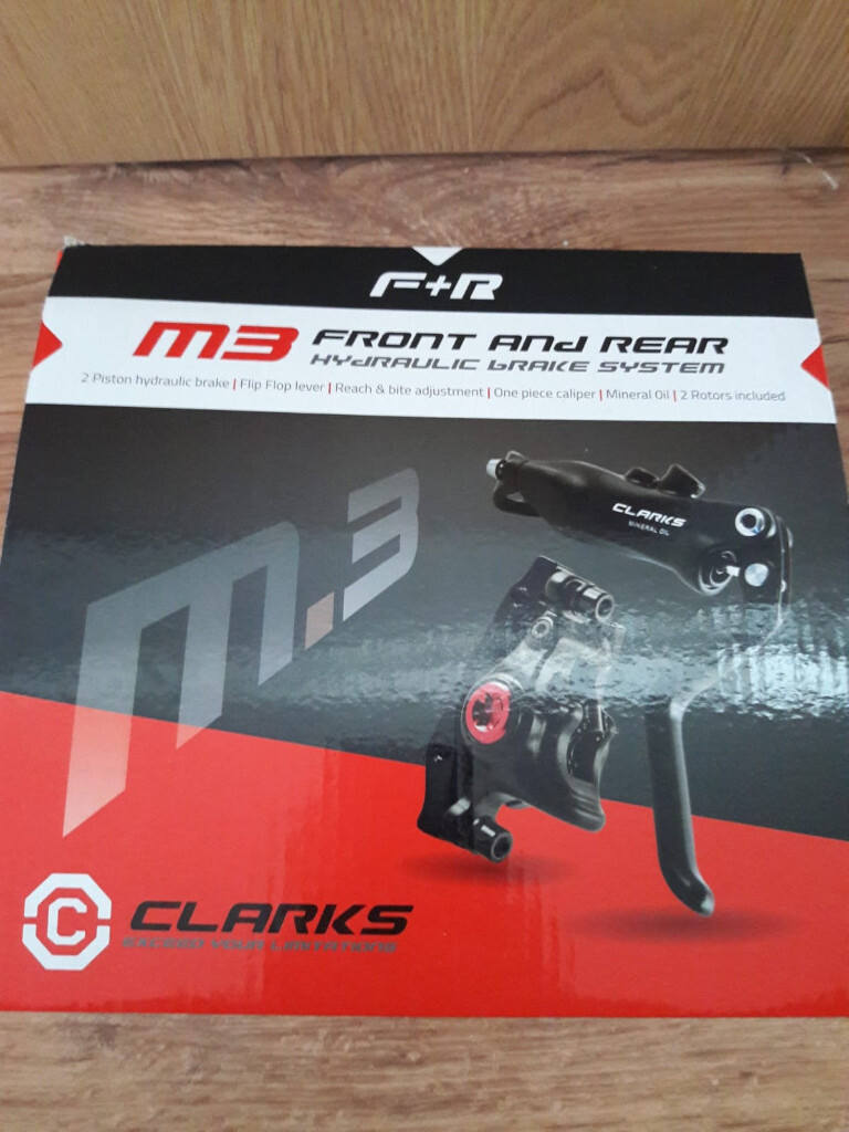 clarks m3 hydraulic disc brake set
